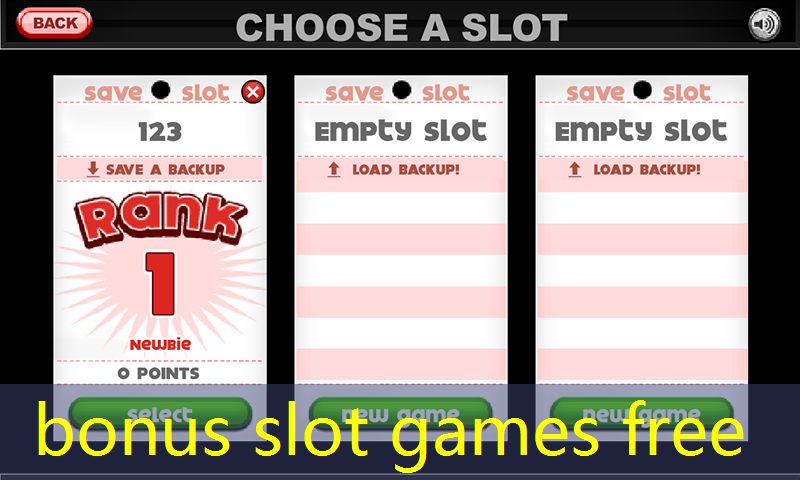 bonus slot games free
