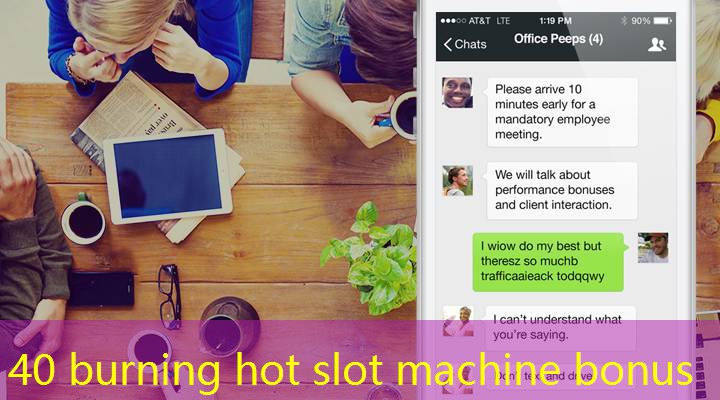 40 burning hot slot machine bonus